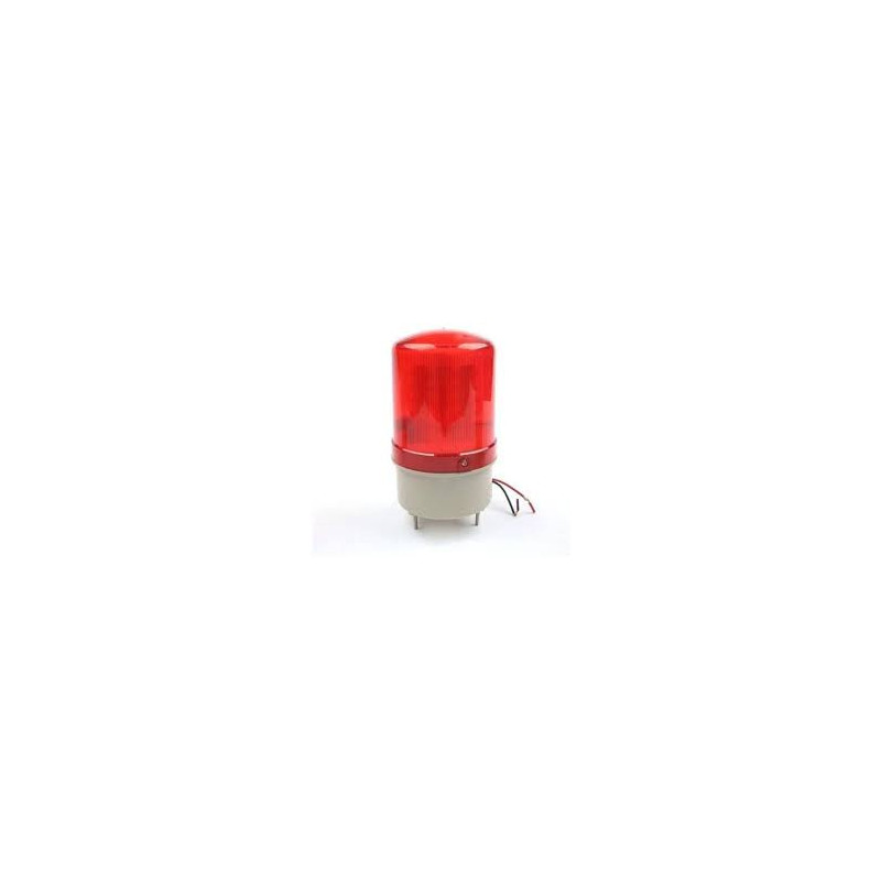 Revolving Light with Buzzer – High Brightness Red Industrial Warning Beacon (12 V DC / 24 V DC / 220 V AC)