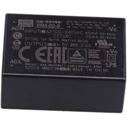 MEAN WELL IRM-02-24 – 2 W Isolated AC-DC Power Supply Module (24 V DC Output)