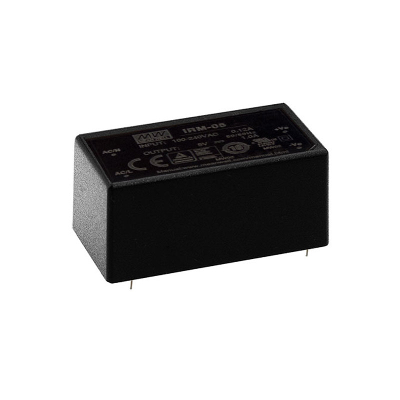 MEAN WELL IRM-15-05 – 15 W Isolated AC-DC Power Supply Module (5 V DC Output)